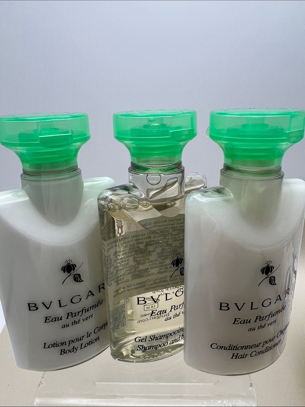 Bulgari Bath Trio: Shampoo, Conditioner & Body Lotion NWOT Made In Italy